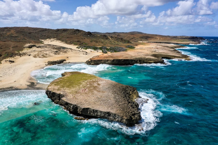 Best Aruba Beaches Arikok National Park Drone Boca Keto