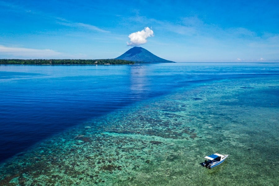Bunaken island in Indonesia