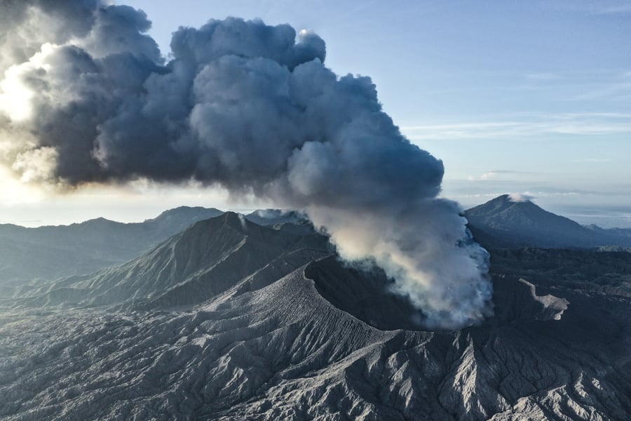 Best Hikes In Indonesia Volcano Hike Trail Mount Dukono Gunung Drone North Maluku Halmahera