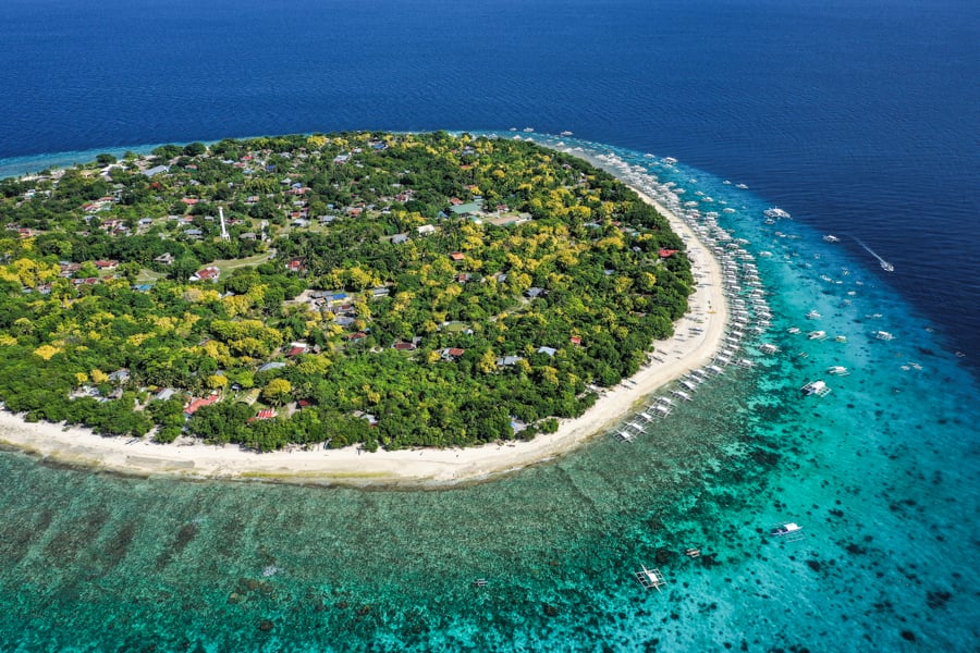 Bohol Philippines Island Travel Guide Balicasag Drone