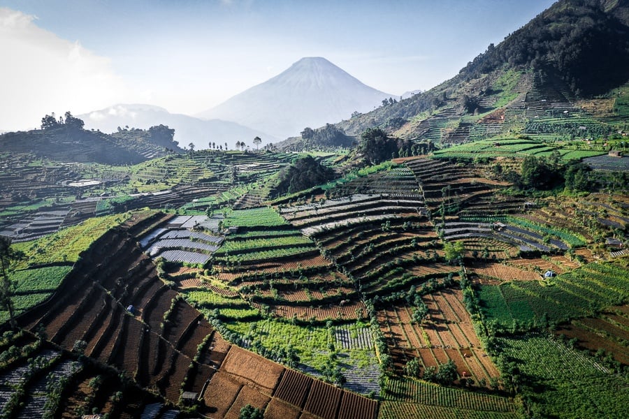 Best Hikes In Indonesia Volcano Hike Trail Dieng Plateau Java Terraces