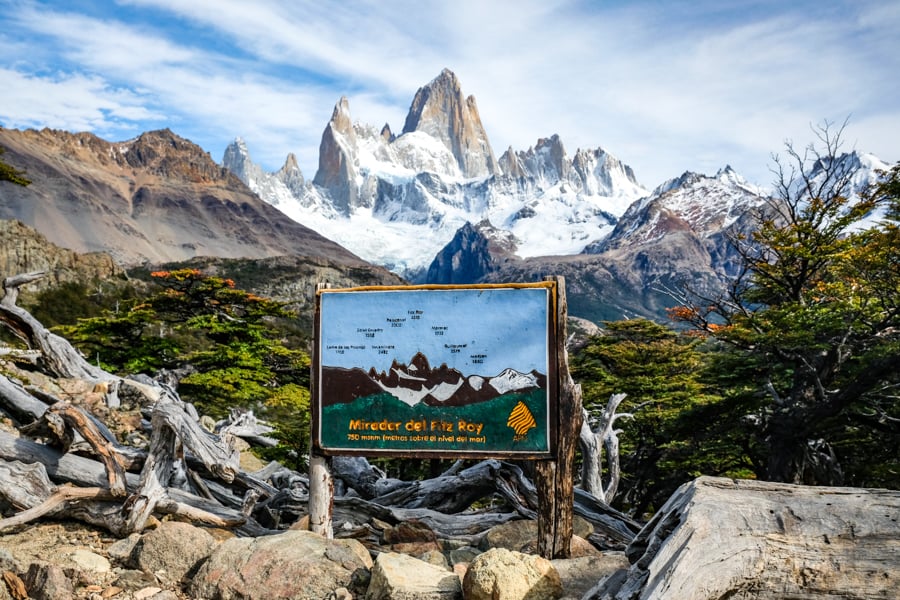 Mount Fitz Roy Patagonia Laguna De Los Tres Hike El Chalten Argentina