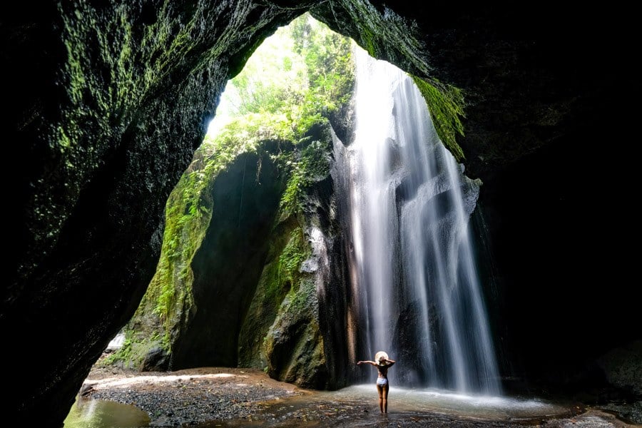 Goa Raja Waterfall in Bali