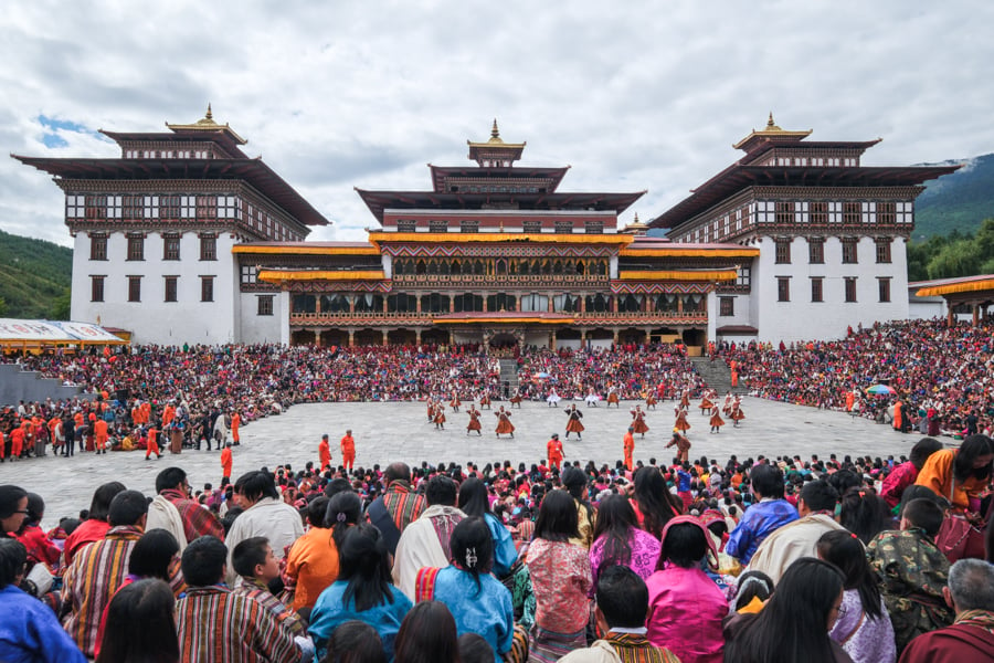 Tashichho Dzong Tsechu Festival Bhutan Travel Itinerary 7 Days Best Things To Do