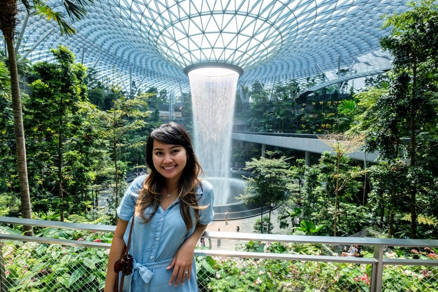 Best Things To Do In Singapore Airport Changi Layover Jewel HSBC Rain Vortex