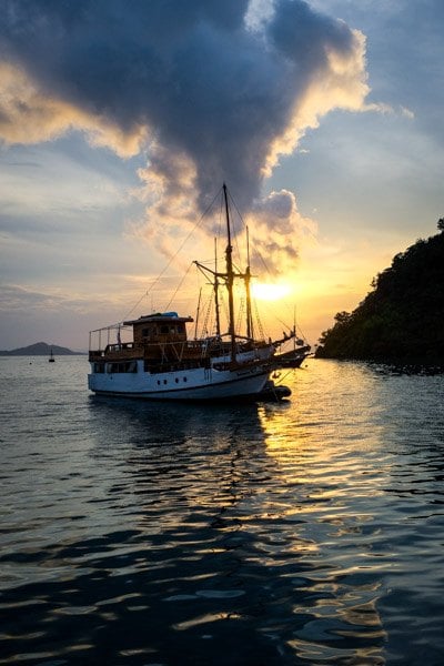 Labuan Bajo Flores Boat Sunset
