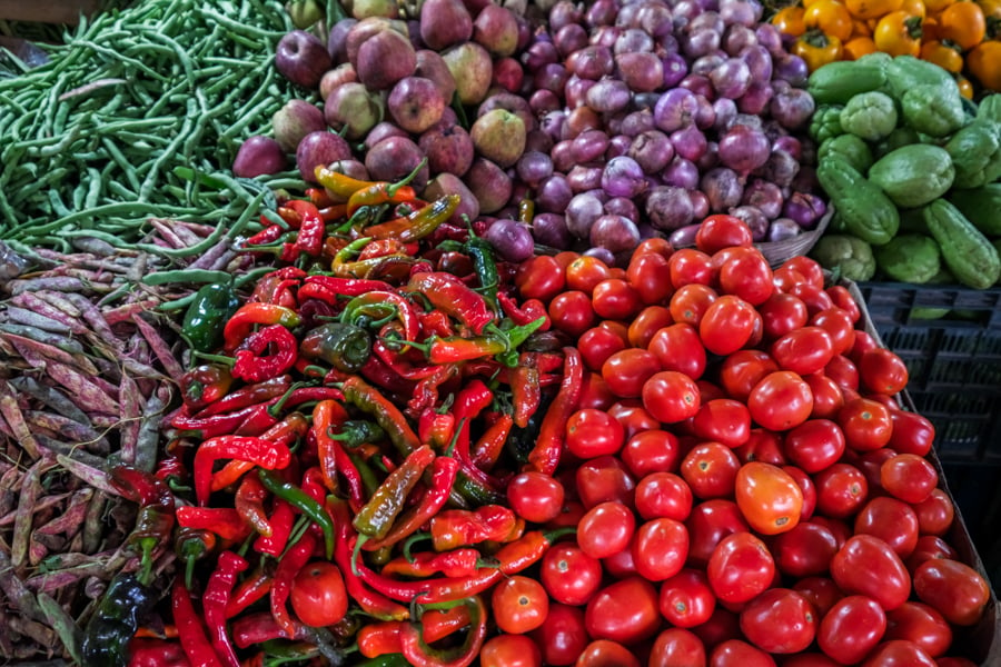 Farmers Market Tomatoes Vegetables Thimphu