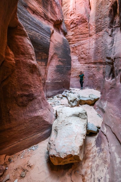 Red Hollow Slot Canyon Hike Orderville Utah