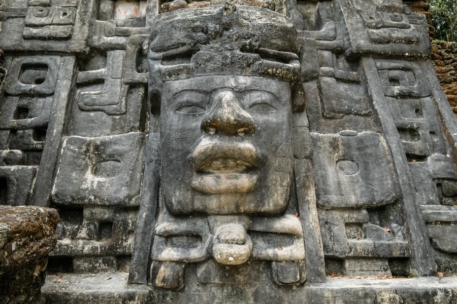Lamanai Belize Ruins Mayan Mask Temple