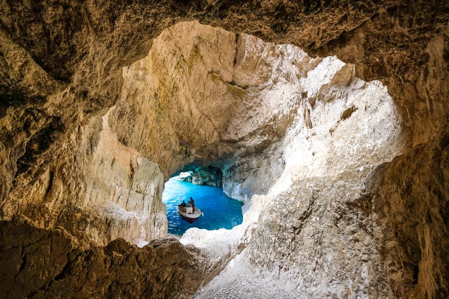 Maravelia Hidden Treasure Cave Zakynthos Greece Island
