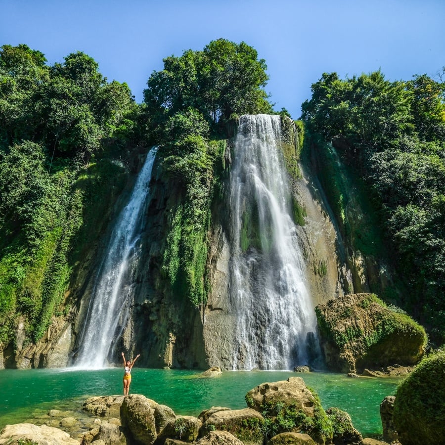 Curug Cikaso Waterfall in West Java