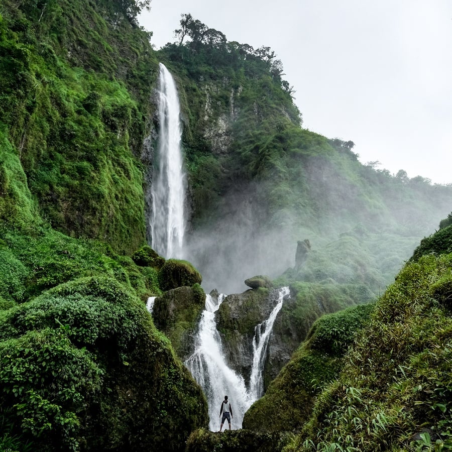 Curug Citambur Waterfall in West Java