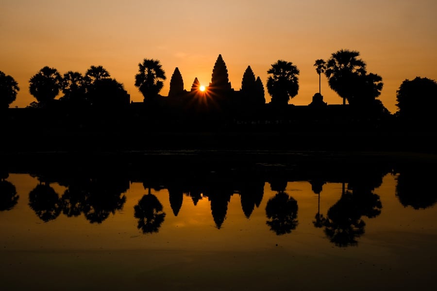 Angkor Wat sunrise in Cambodia