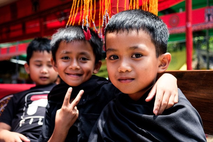 Toraja people and kids