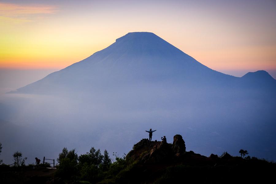 Sunrise Sikunir Hill Dieng Plateau Java