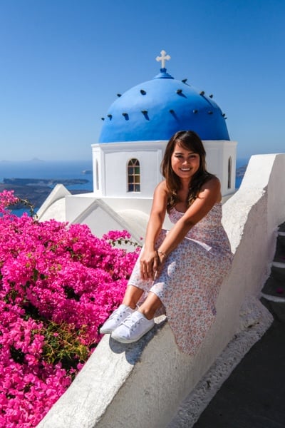 Santorini Greece Travel Guide Best Things To Do In Santorini Island Imerovigli Flowers