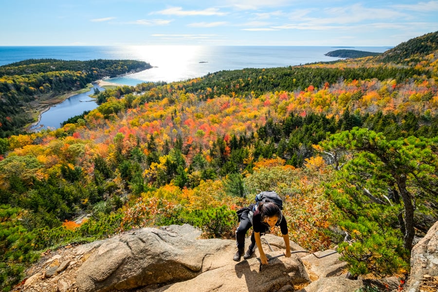 Best Hikes In Acadia National Park Top Maine Trails Beehive Trail