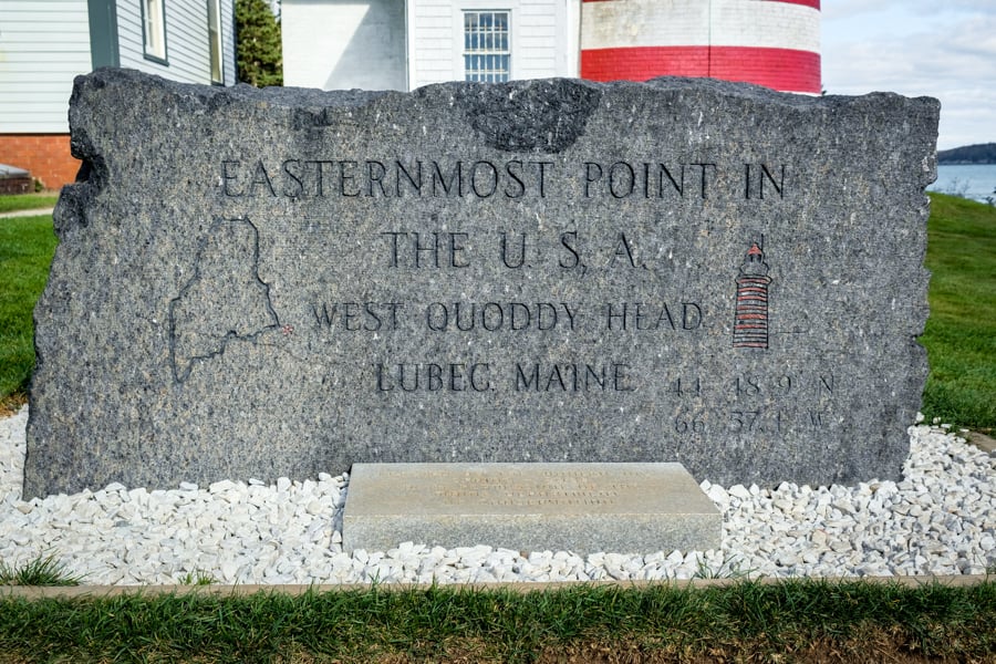 West Quoddy Head Sign Easternmost Point USA