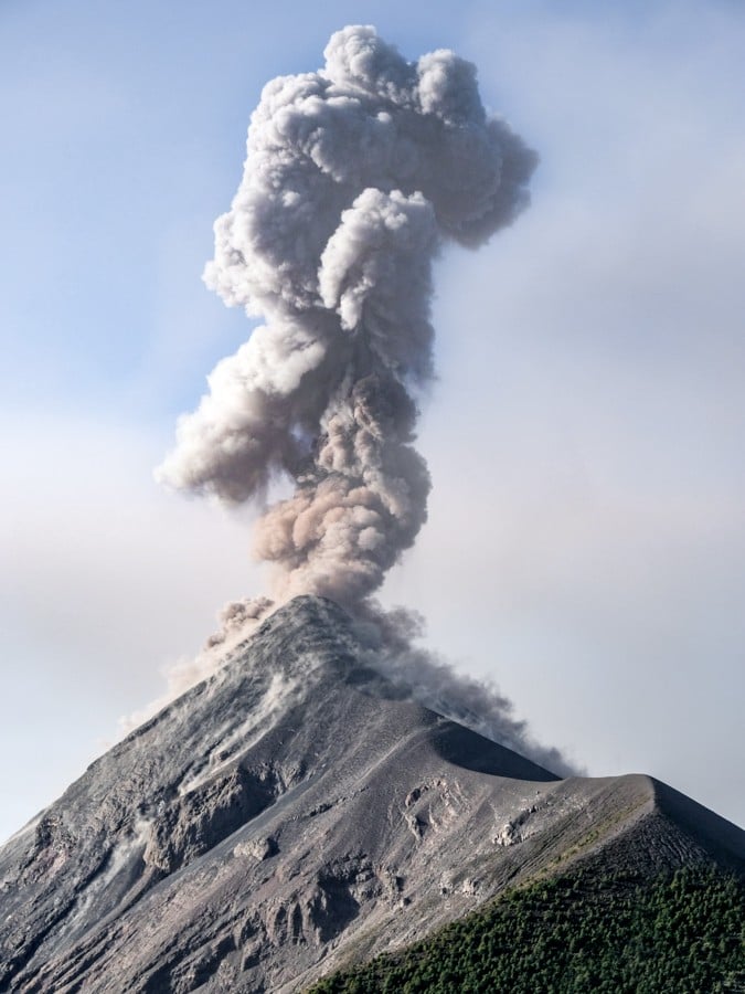 Acatenango Volcano Hike Guatemala Volcan De Fuego Eruption
