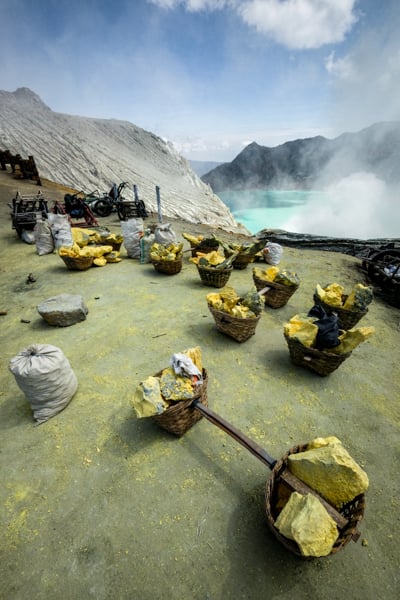 Sulfur Mining Banyuwangi Indonesia