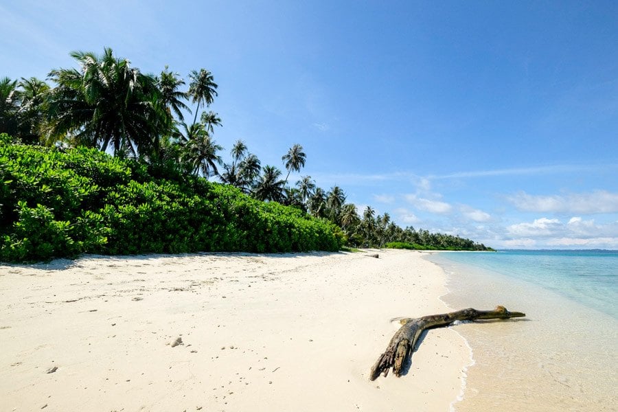 Beach at Pulau Banyak Islands Indonesia