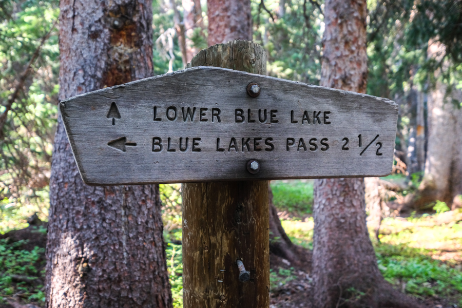 lower upper trail sign