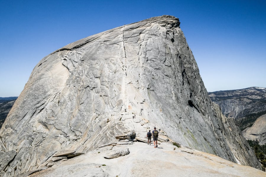 Half Dome Hike Cables Yosemite National Park