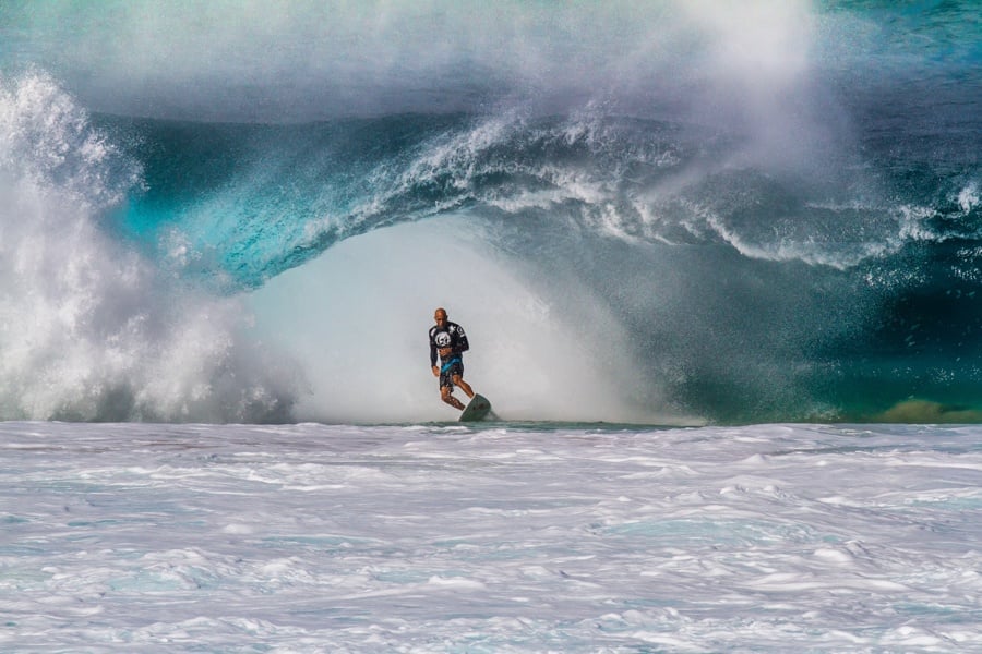 Banzai Pipeline Ehukai Beach Wave Surfer North Shore Oahu Hawaii