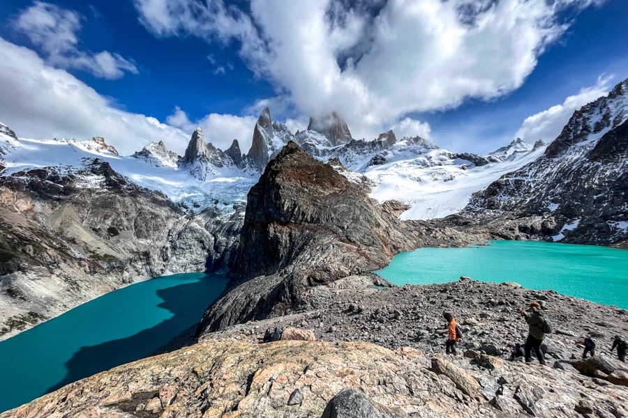 Mount Fitz Roy Patagonia Laguna De Los Tres Hike El Chalten Argentina Sucia Twin Lakes